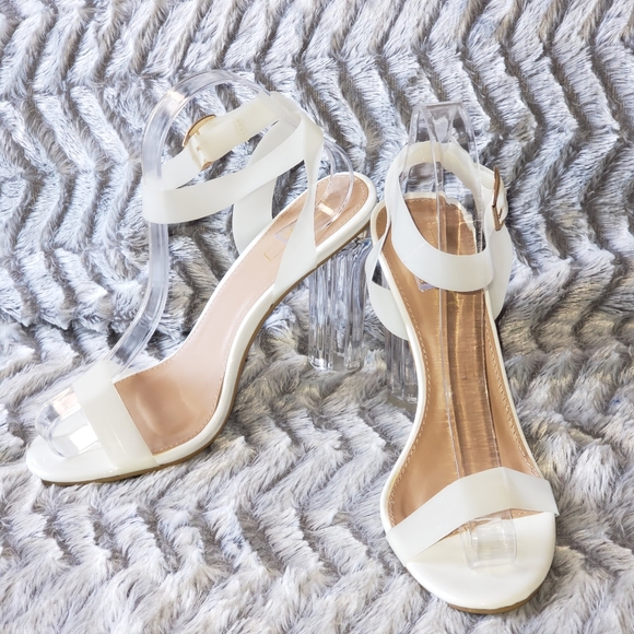 Yoki Shoes - Yoki. Estelle Ankle Strap Lucite Heels